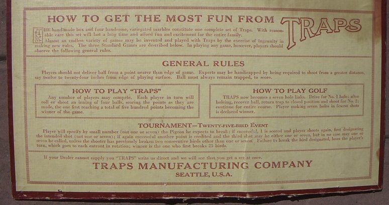 Regeln für Traps