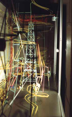 Eisendraht-Kugelbahn